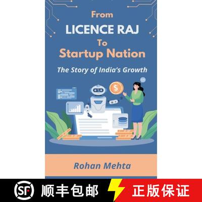 【3-4周达】From Licence Raj to Startup Nation The Story of India's Growth [9789348738882]