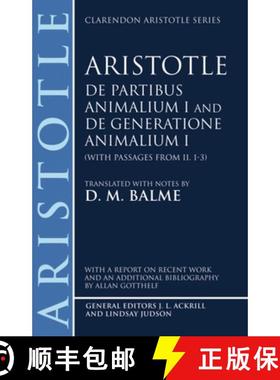 【3-4周达】De Partibus Animalium I and De Generatione Animalium I (with passages from Book II. 1-3) [9780198751281]