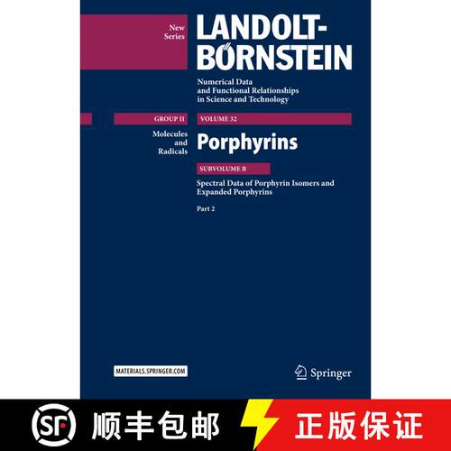 【3-4周达】精装 Porphyrins - Spectral Data of Porphyrin Isomers and Expanded Porphyrins (1st ed. 2015) [9783662472231]