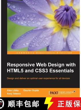 预订 Responsive Web Design with HTML5 and CSS3 Essentials [9781783553075]