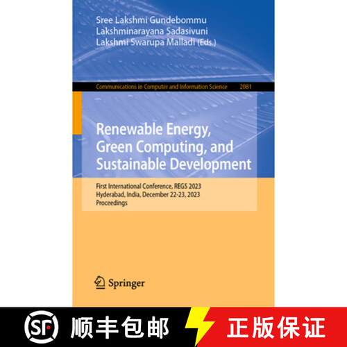 【3-4周达】Renewable Energy, Green Computing, and Sustainable Development: First International Confer... [9783031586064]