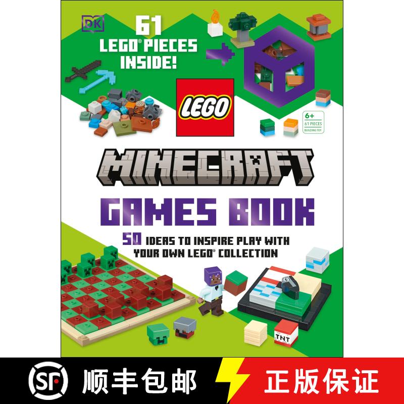 【3-4周达】LEGO Minecraft Games Book: 50 Fun Ideas to Inspire Play with Your LEGO Collection! [9780593965795]图片