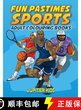 【3-4周达】Fun Pastimes - Sports: Adult Colouring Books [9781683052173]