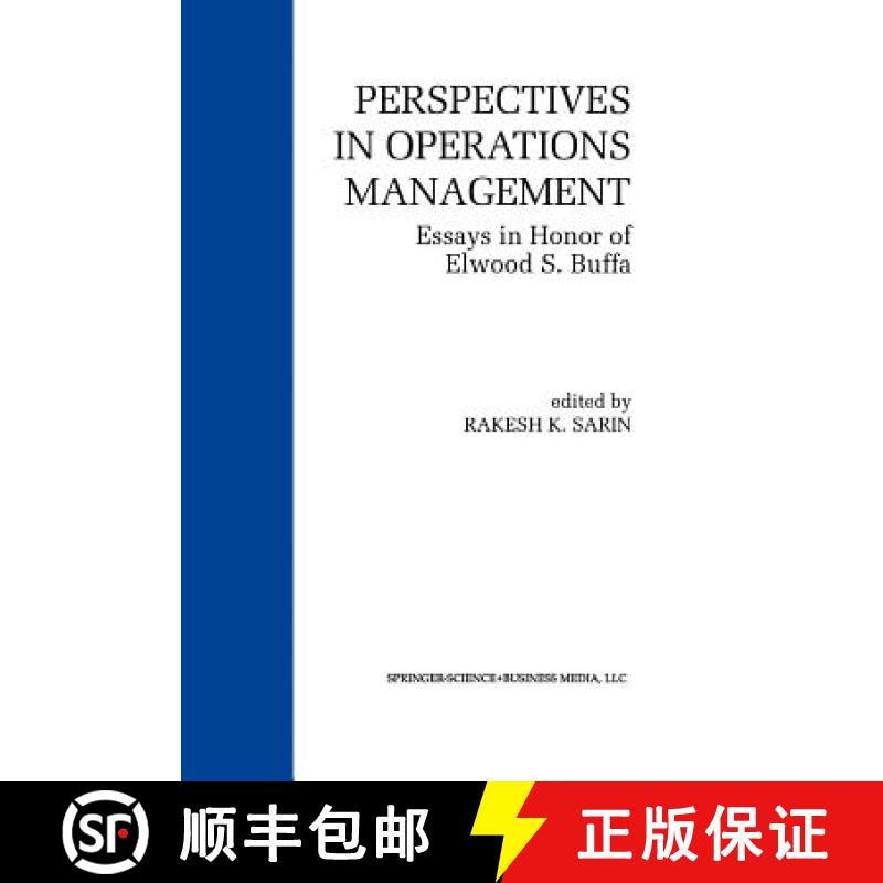 【3-4周达】Perspectives in Operations Management : Essays in Honor of Elwood S. Buffa [9781461363873]