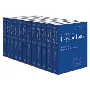 Wiley心理学 Set Second Psychology Handbook Volume 9780470619049 Edition 4周达