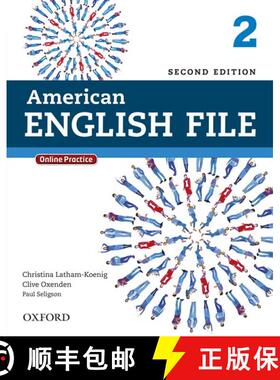 现货 American English File Second Edition: 2 Student's Book with Oxford Online Skills Program [9780194776165]