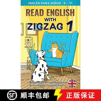 【3-4周达】Read English with Zigzag 1: Inglés para niños [9781914911132]