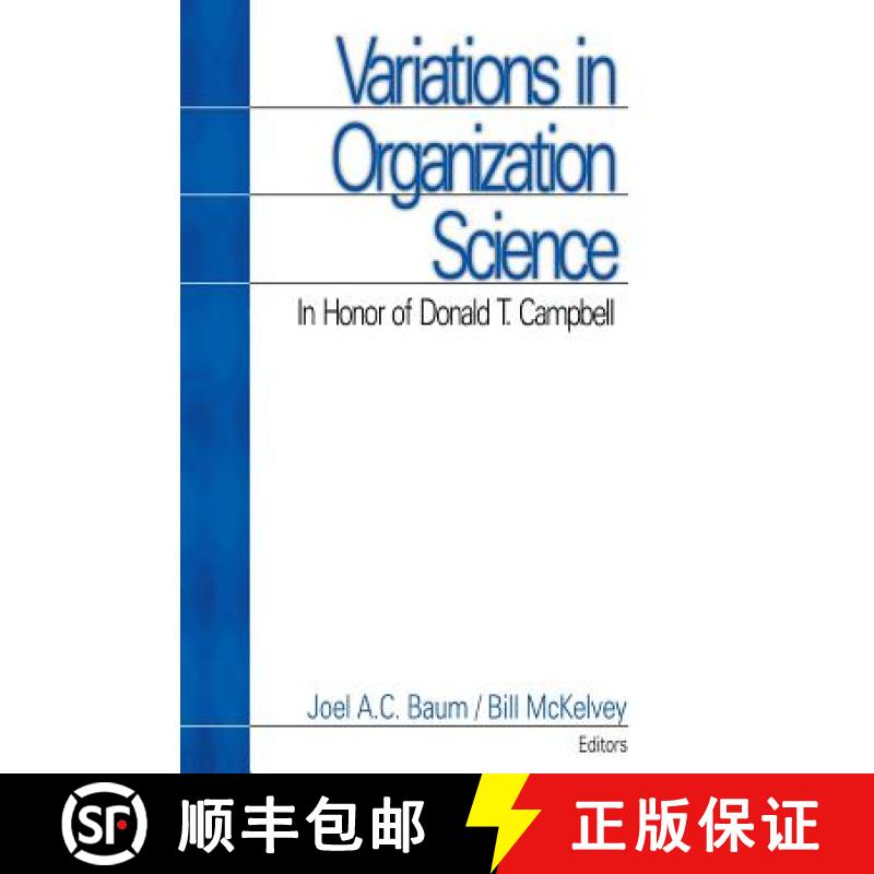 【3-4周达】Variations in Organization Science: In Honor of Donald T Campbell [9780761911258]
