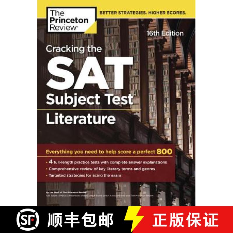 Cracking the SAT Subject Test in Literature, 16th Edition: Everything You Need to Help Score a Perfec... [9781524710781]