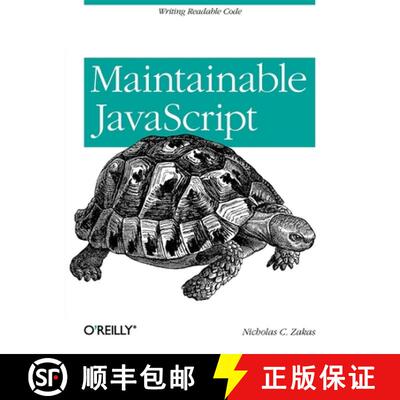【3-4周达】Maintainable JavaScript: Writing Readable Code [9781449327682]