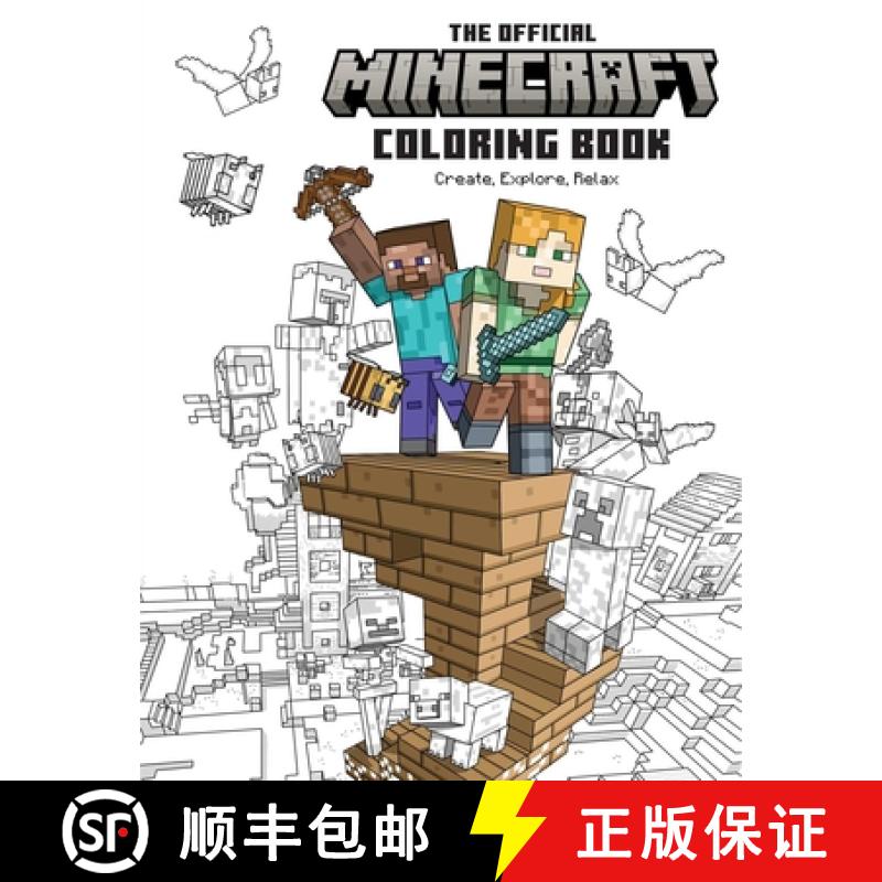 【3-4周达】The Official Minecraft Coloring Book: Create, Explore, Relax!: Colorful Storytelling for A... [9781647226992]