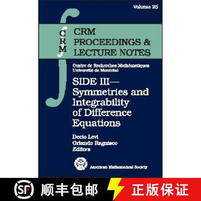 【3-4周达】SIDE III: Symmetries and Integrability of Difference Equations [9780821821282]
