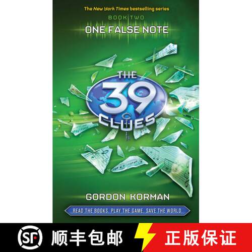 【3-4周达】精装 One False Note (the 39 Clues, Book 2): Volume 2 [With 6 Game Cards] [9780545060424]