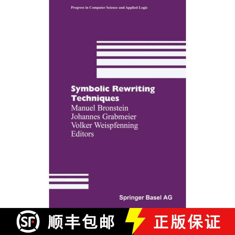 【3-4周达】Symbolic Rewriting Techniques [9783764359010]