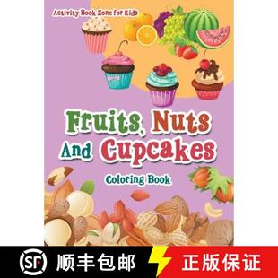 and Cupcakes Coloring 现货 9781683763369 Nuts Book Fruits