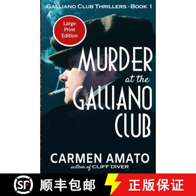 【3-4周达】Murder at the Galliano Club Large Print Edition: A Prohibition historical fiction thriller [9798989140329]