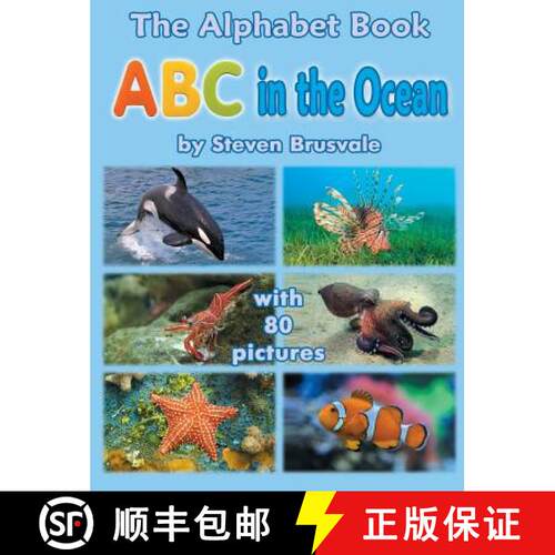 【3-4周达】精装 The Alphabet Book ABC in the Ocean: Colorfull and Cognitive Alphabet Book with 80 pic... [9789669772565]