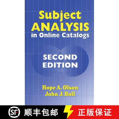 【3-4周达】Subject Analysis in Online Catalogs, 2nd Edition [9781563088001]