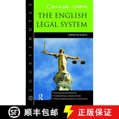 【3-4周达】精装 BRICKFIELD: Course Notes: the English Legal System: Course Notes [9781138463417]