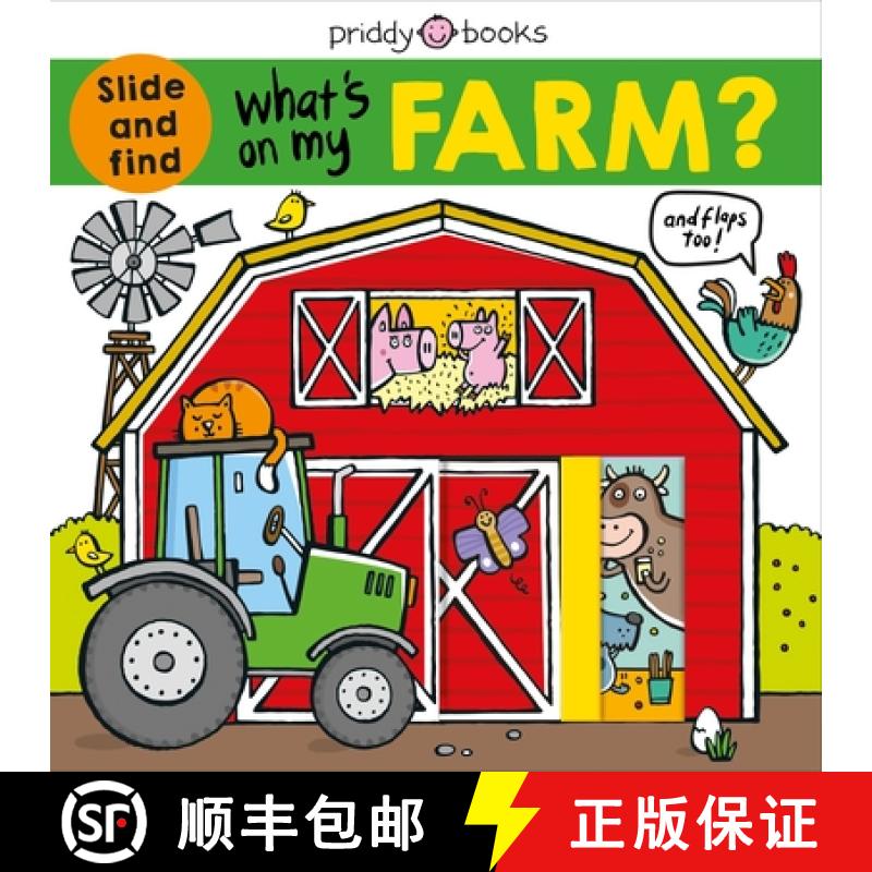 【3-4周达】What's on My Farm?: A Slide-And-Find Book with Flaps [9780312527884]