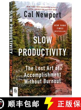 现货 慢效率 简装 Slow Productivity: the Lost Art of Accomplishment Without Burnout [9780593719435]