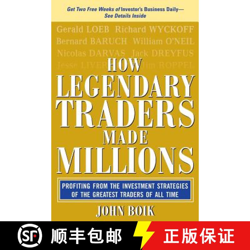 【2-3周达】How Legendary Traders Made Millions: Profiting from the Investment Strategies of the Grete... [9780071468220]