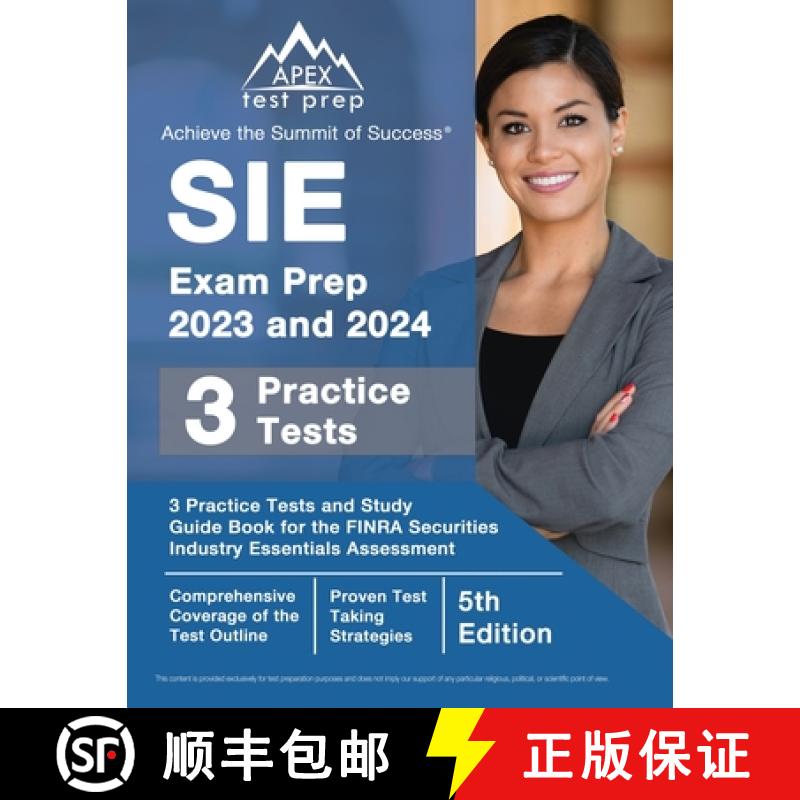 【2-3周达】SIE Exam Prep 2023 and 2024: 3 Practice Tests and Study Guide Book for the FINRA Securitie... [9781637751237]