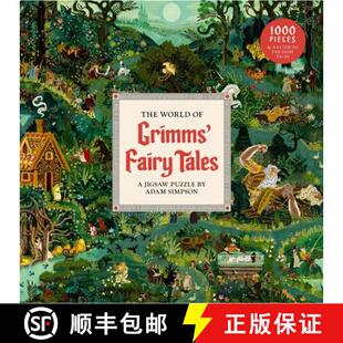 【3-4周达】The World of Grimms' Fairy Tales a 1000-Piece Jigsaw Puzzle: By Adam Simpson [9781399629621]