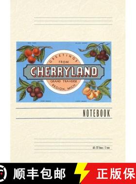 【3-4周达】Vintage Lined Notebook Greetings from Cherryland, Grand Traverse [9798385424931]