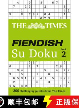 【3-4周达】TIMES FIENDISH SU DOKU BK2 PB : 200 challenging puzzles from The Times [9780007307364]