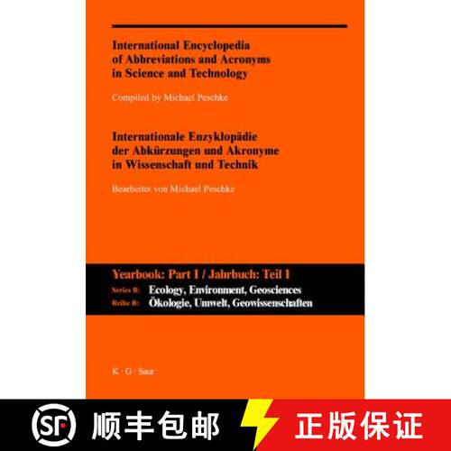 【3-4周达】精装 International Encyclopedia of Abbreviations and Acronyms in Science and Technology: -... [9783598235122]