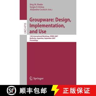 Design Use Groupware 2007 9783540748113 CRIWG Implementation 4周达 International 13th and Bari... Workshop