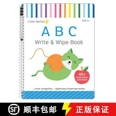 【3-4周达】Abc: Write & Wipe Activity Book: With Over 40 Pages of Wipe-Clean Activities and Marker In... [9780655244370]