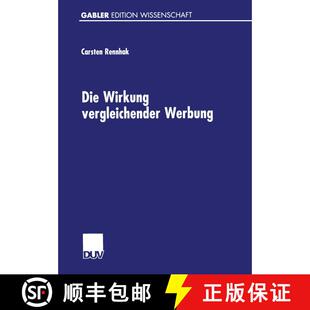 【3-4周达】Die Wirkung vergleichender Werbung [9783824475063]