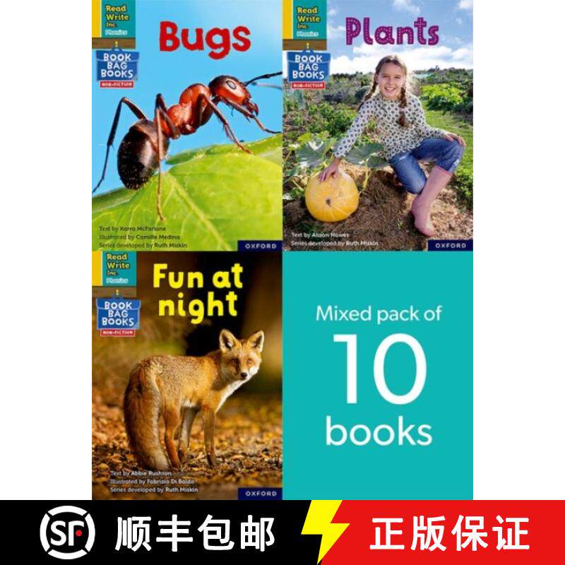 【3-4周达】Read Write Inc. Phonics Book Bag Books: Yellow Set 5: Non-Fiction Mixed Pack of 10 [9781382054454]