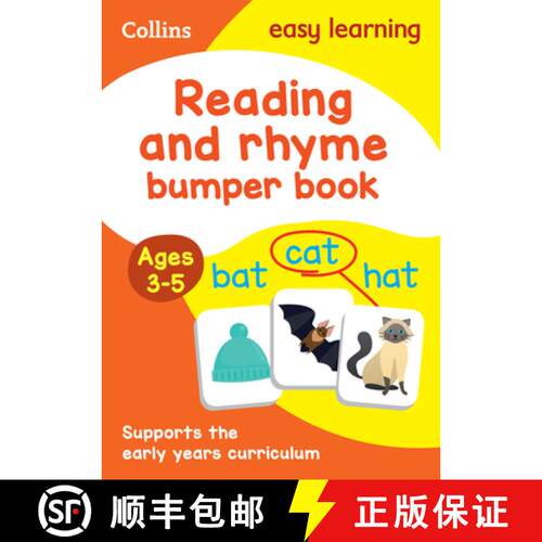 【3-4周达】Reading and Rhyme Bumper Book Ages 3-5: Prepare for Preschool with Easy Home Learning [9780008275440]