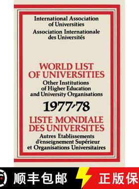 【3-4周达】World List of Universities 1977–78 / Liste Mondiale des Universites [9781349034932]