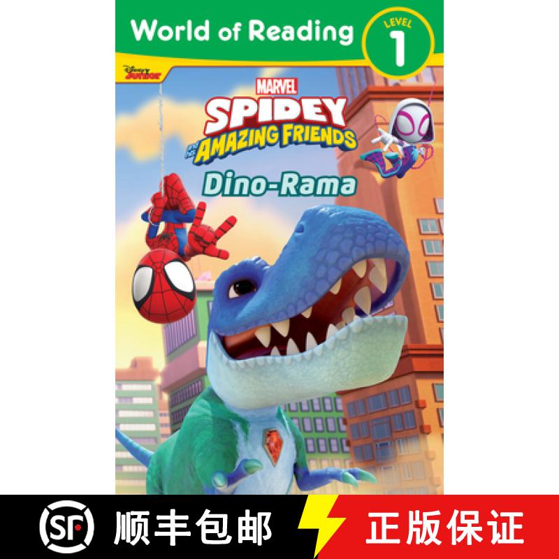 【3-4周达】World of Reading: Spidey and His Amazing Friends Dino-Rama [9781368094368]