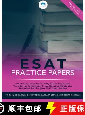【3-4周达】ESAT Practice Papers: 2 Full Original Mock Papers, 270 Questions in the style of the ESAT,... [9781915091772]