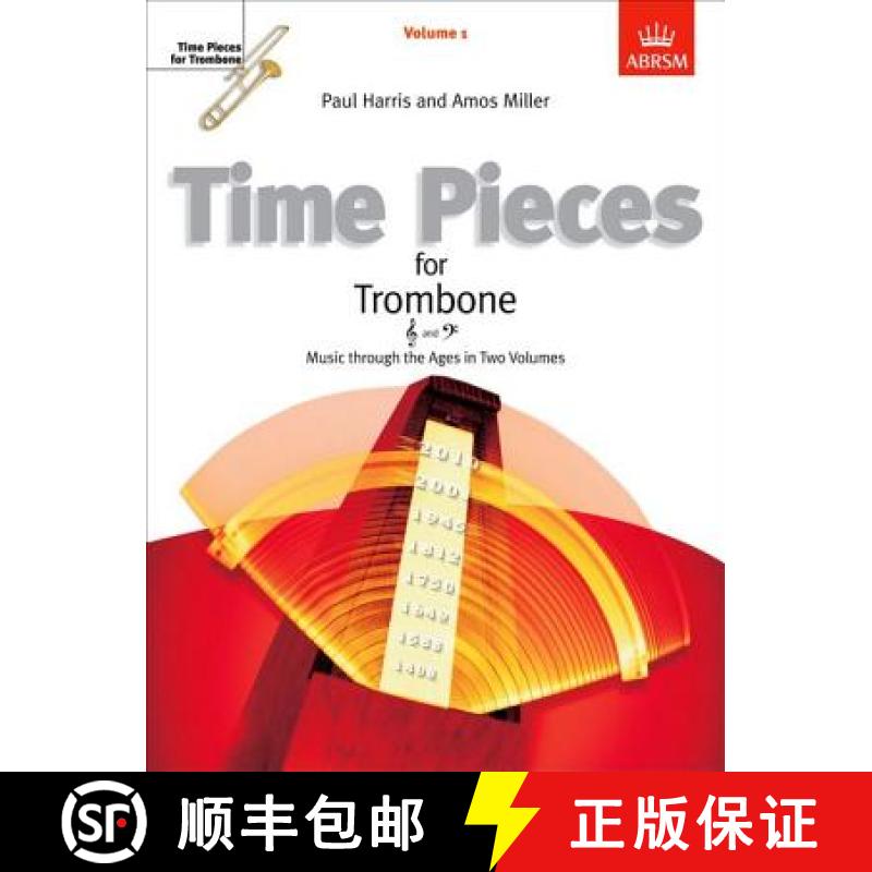 【3-4周达】Time Pieces for Trombone: v. 1 [9781860962325]