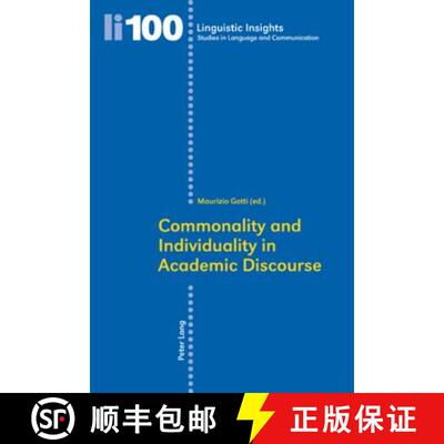 【3-4周达】Commonality and Individuality in Academic Discourse [9783034300230]