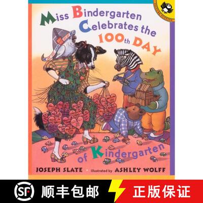 【3-4周达】Miss Bindergarten Celebrates the 100th Day of Kindergarten [9780142500057]