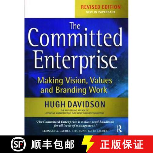 【3-4周达】精装 The Committed Enterprise: Making Vision, Values, and Branding Work [9781138470149]