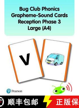 【3-4周达】Bug Club Phonics Grapheme-Sound Cards Reception Phase 3 Large (A4) [9781292439846]