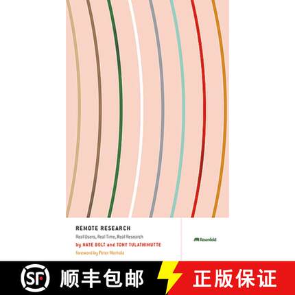 【3-4周达】Remote Research : Real Users, Real Time, Real Research [9781933820774]