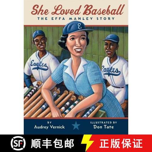 【3-4周达】精装 She Loved Baseball: The Effa Manley Story [9780061349201]
