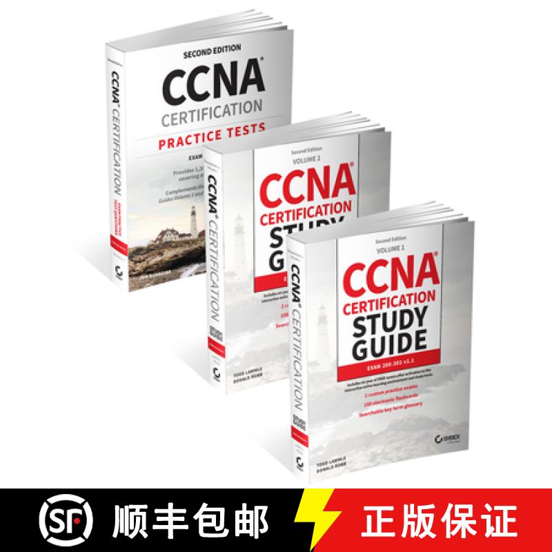 【3-4周达】CCNA Certification Study Guide Volume 1, Volume 2, and Practice Tests Kit: Exam 200-301 V1.1 [9781394213047]