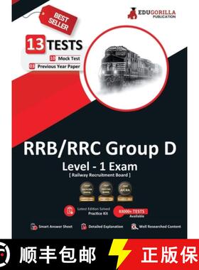 【3-4周达】RRB Group D Level 1 Exam 2023 (English Edition) - 10 Full Length Mock Tests and 3 Previous... [9789390297436]