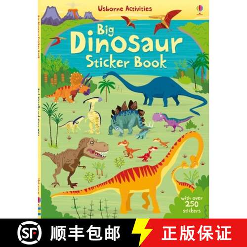 【3-4周达】Big Dinosaur Sticker book [9781409549901]