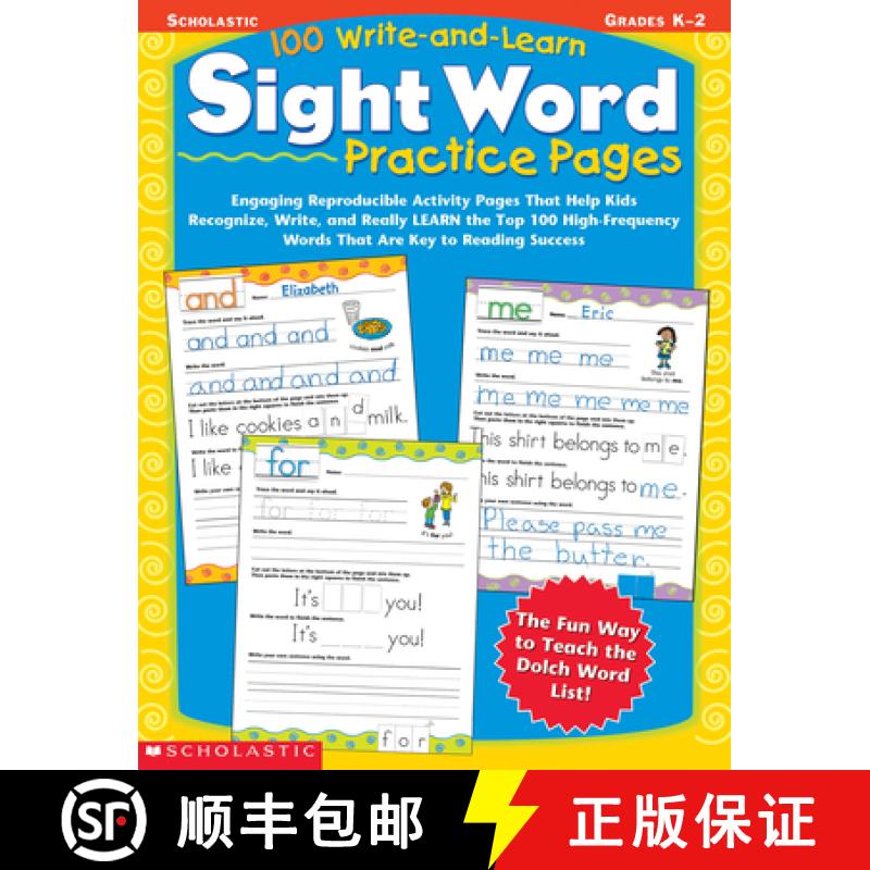 【4周达】100 Write-And-Learn Sight Word Practice Pages: Engaging Reproducible Activity Pages That Hel... [9780439365628]